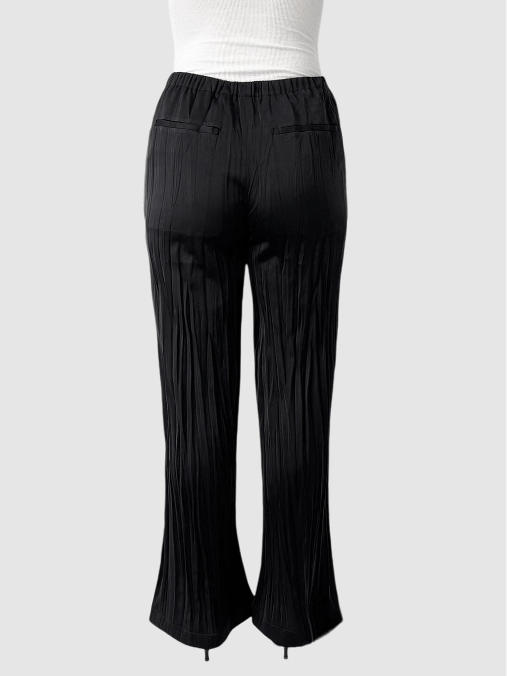 Satin Pleated Pants