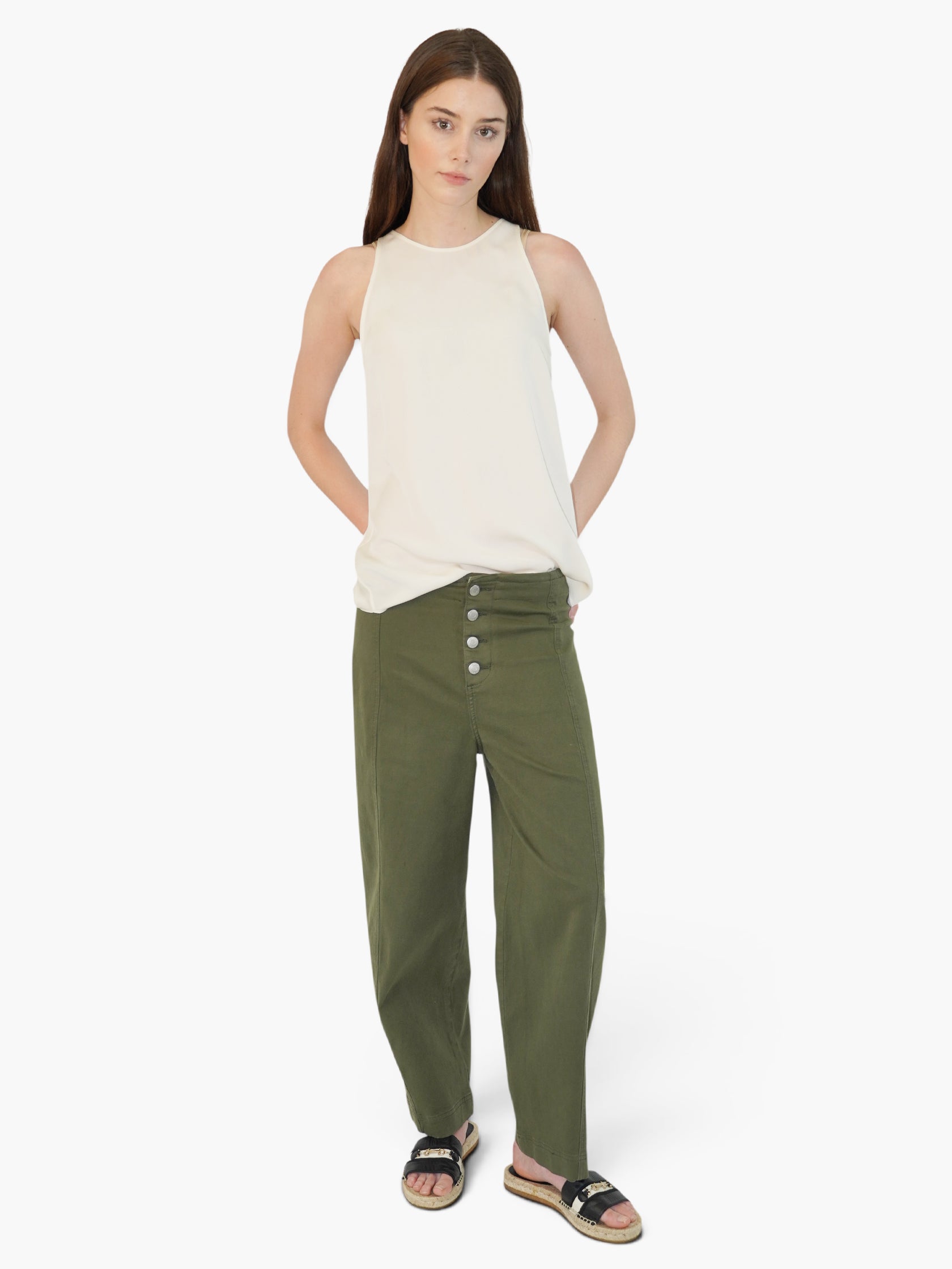 Button-Up Barrel Pants