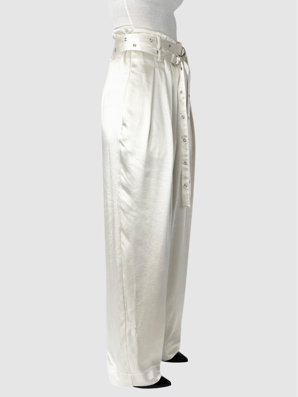 Double Belted Satin Pants