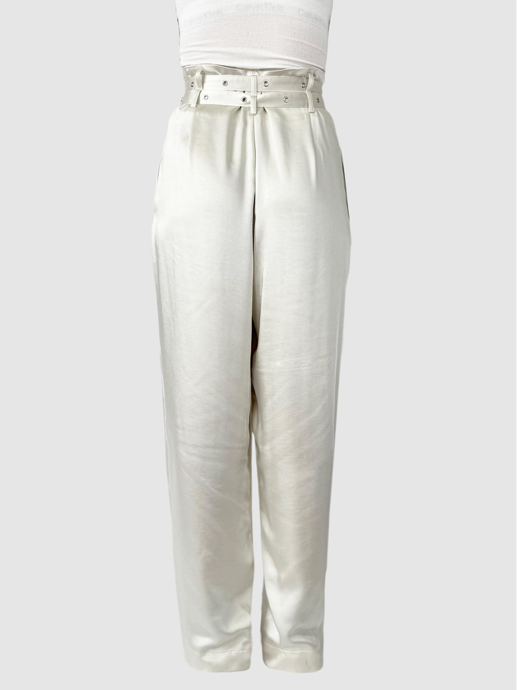 Double Belted Satin Pants