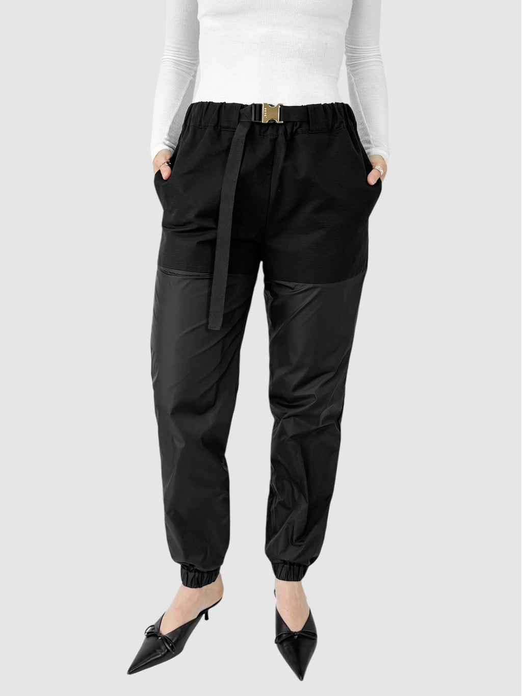 Belted Track Pants