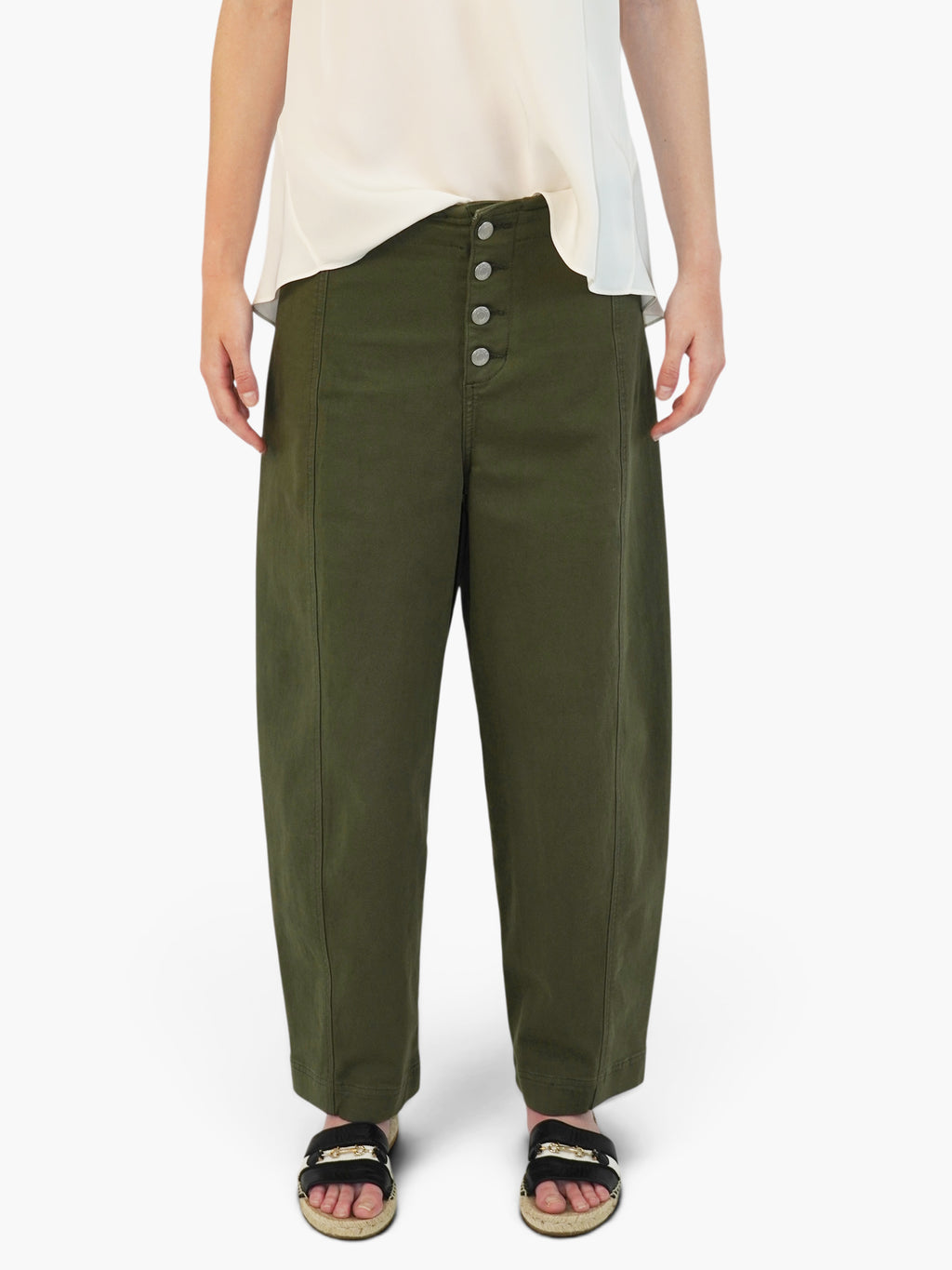 Button-Up Barrel Pants