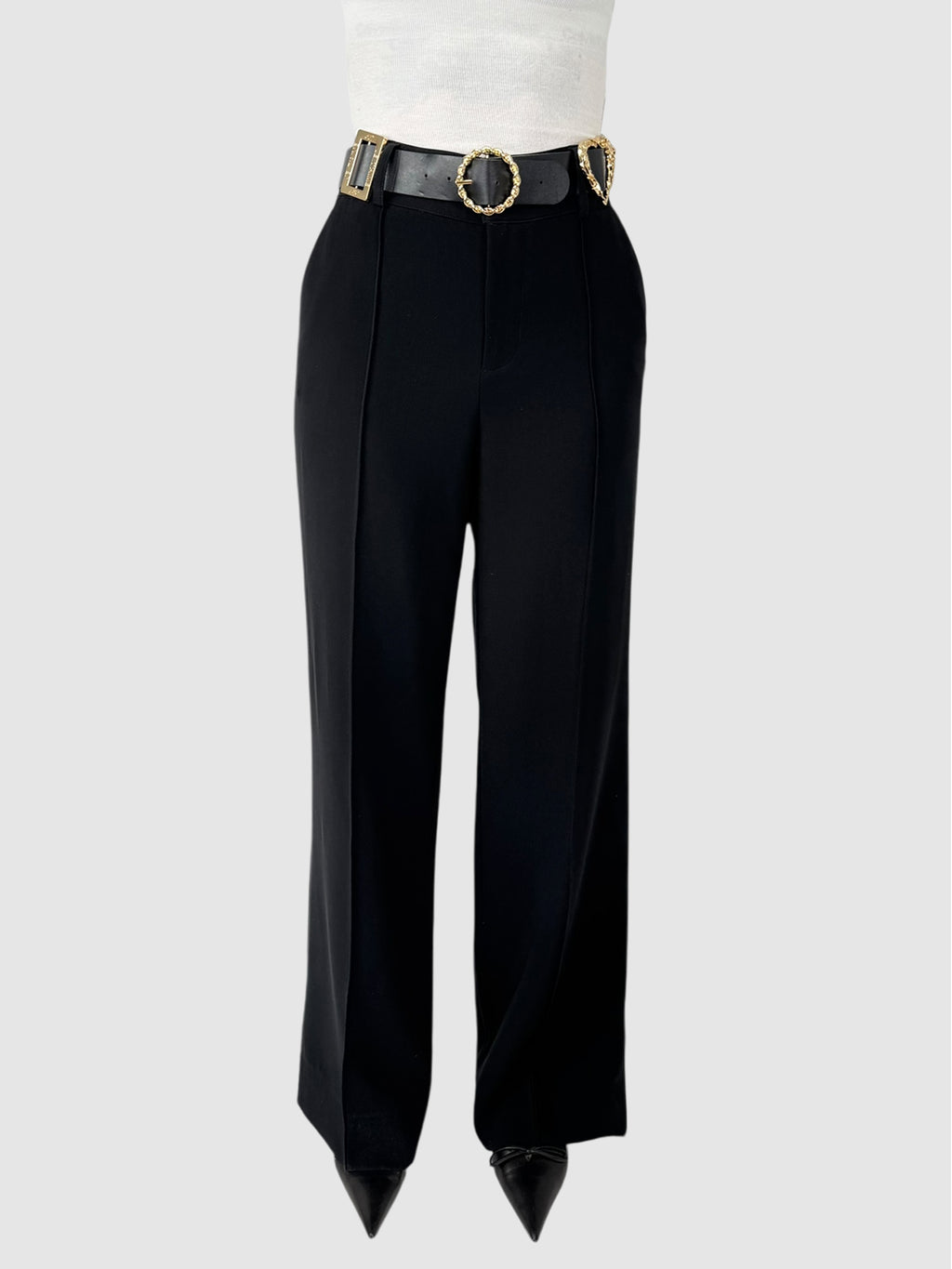 Belted Wide Leg Pants