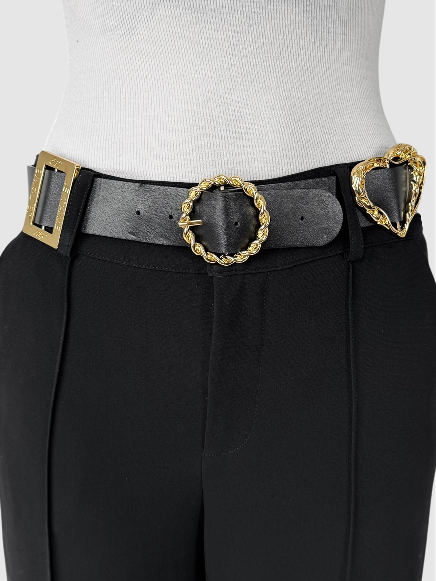 Belted Wide Leg Pants