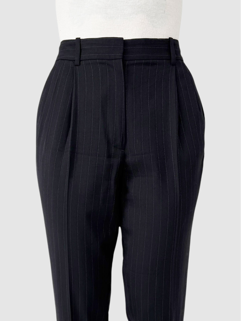 Pinstripe Wool Pants