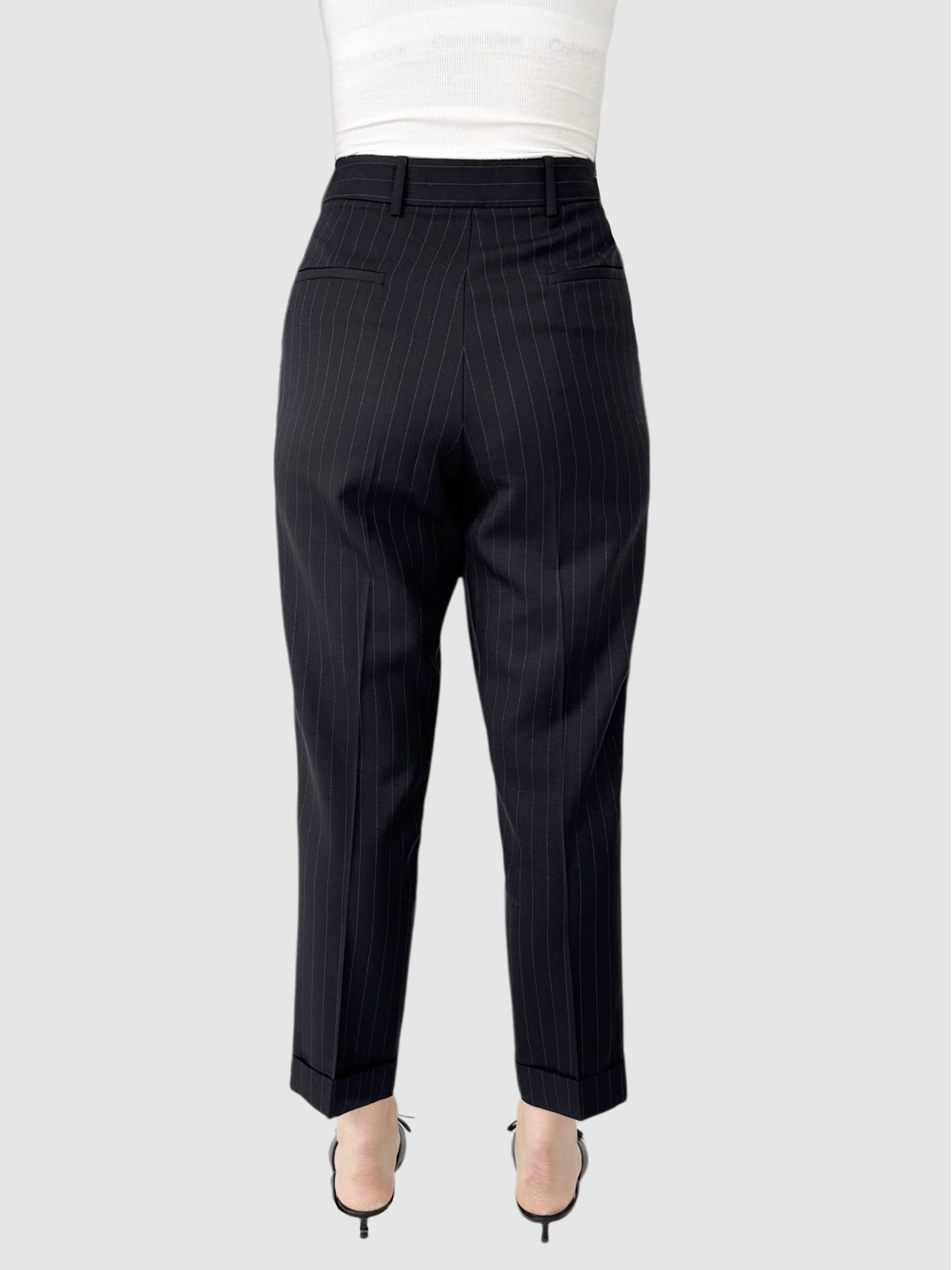 Pinstripe Wool Pants