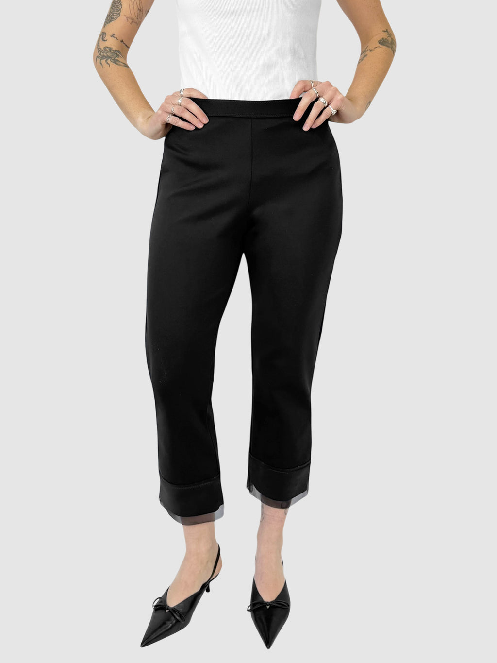 Mesh Trim Pants
