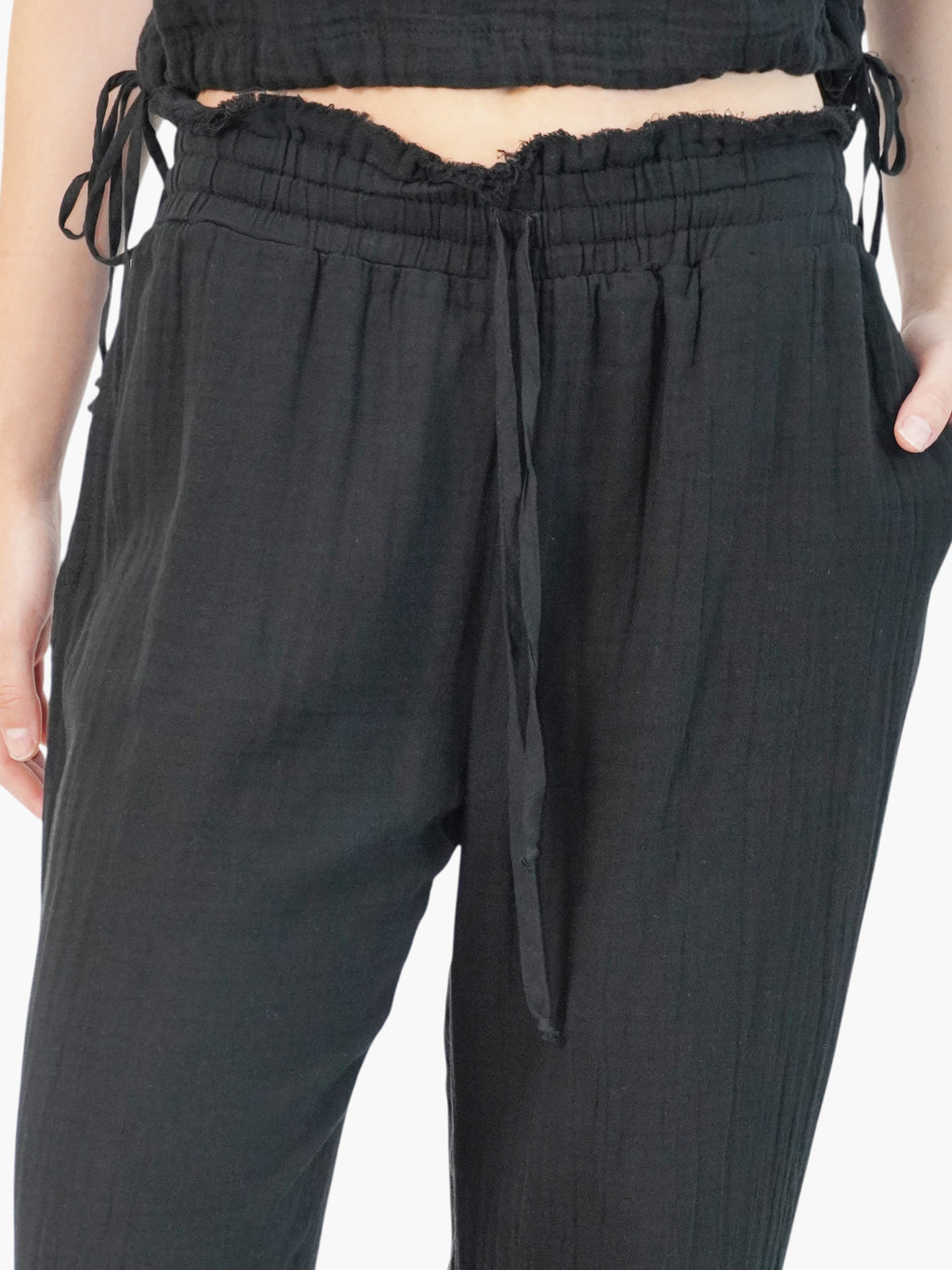 Textured Relaxed Pants