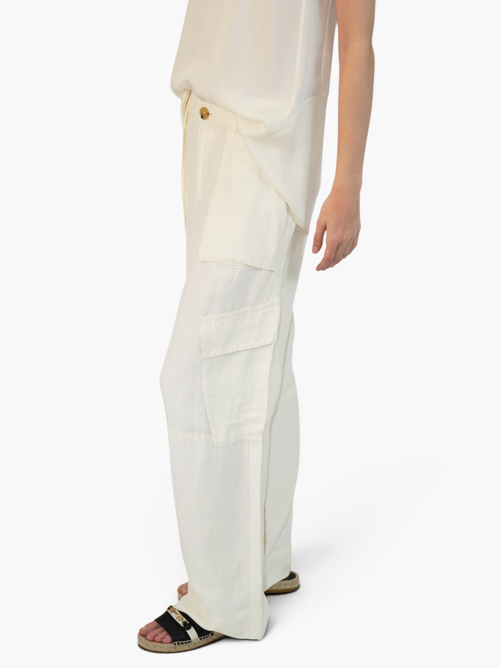 Linen Cargo Pants