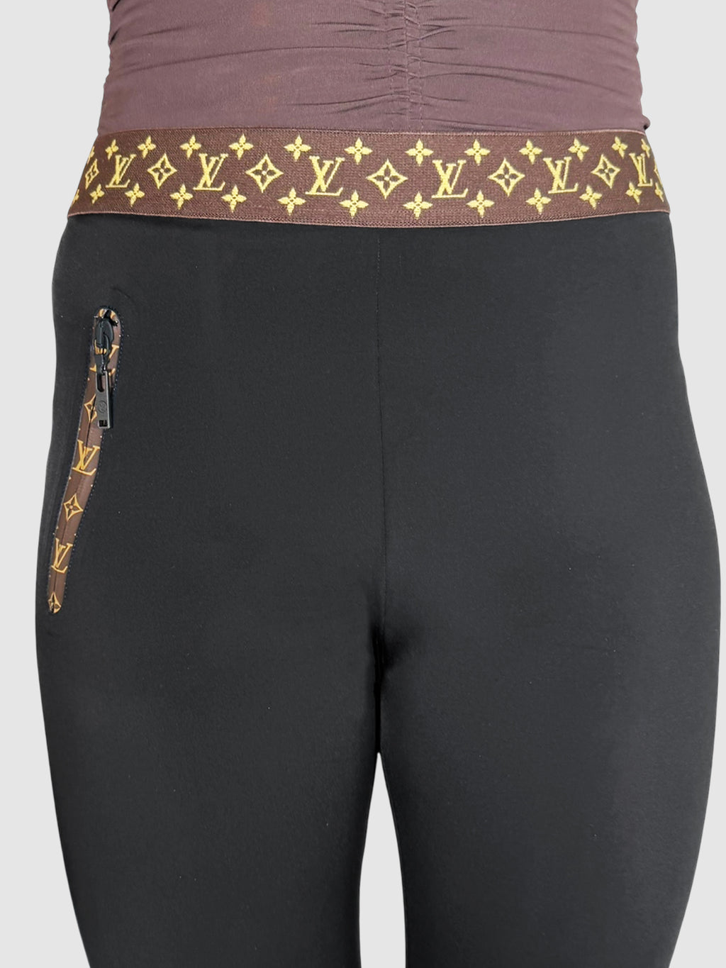 Monogram Belt Leggings