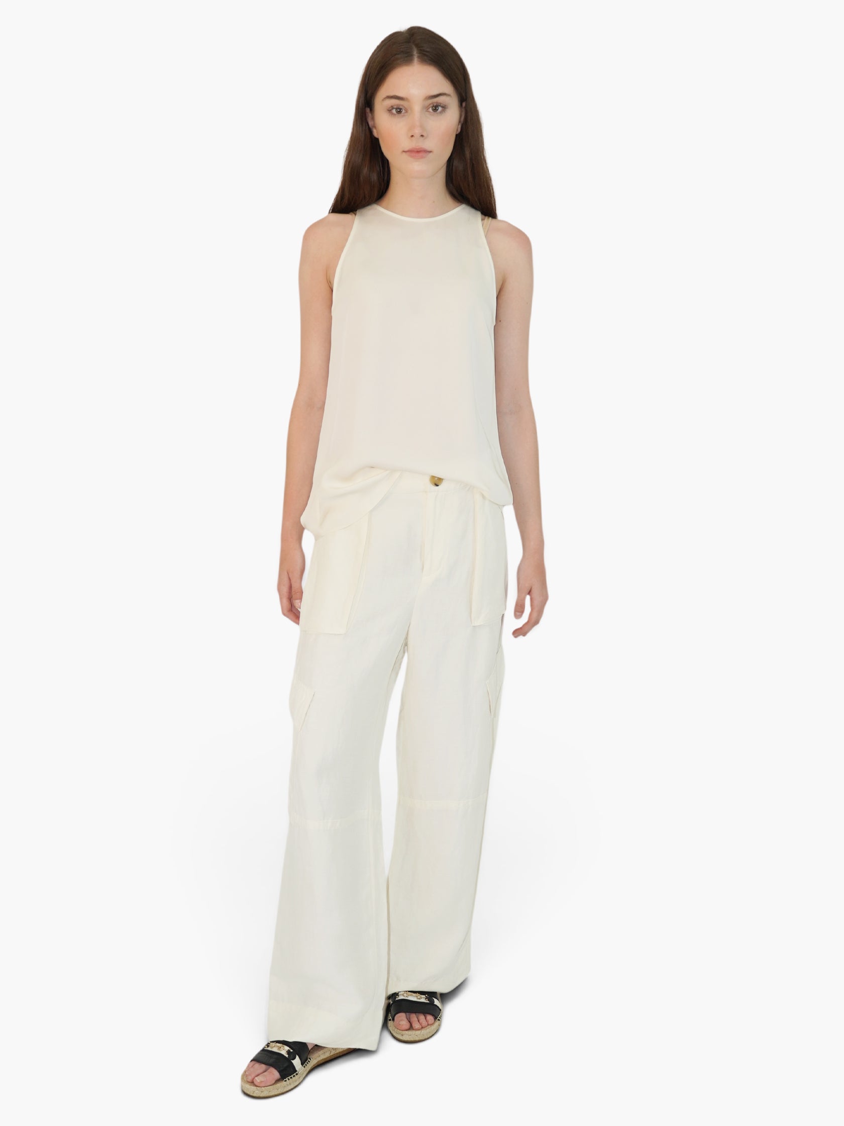 Linen Cargo Pants
