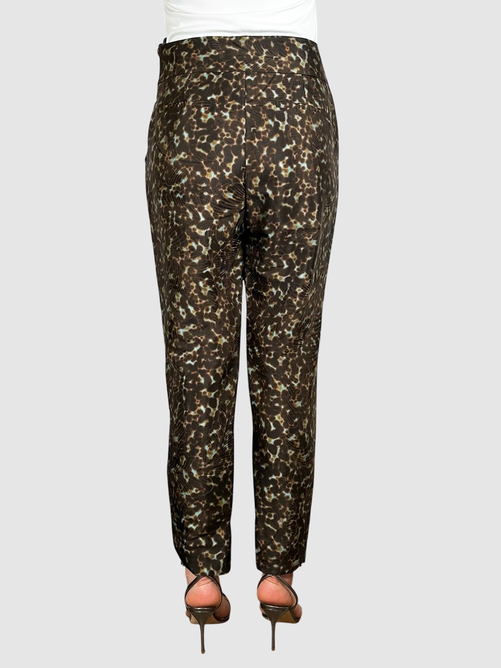 Printed Pleated Pants