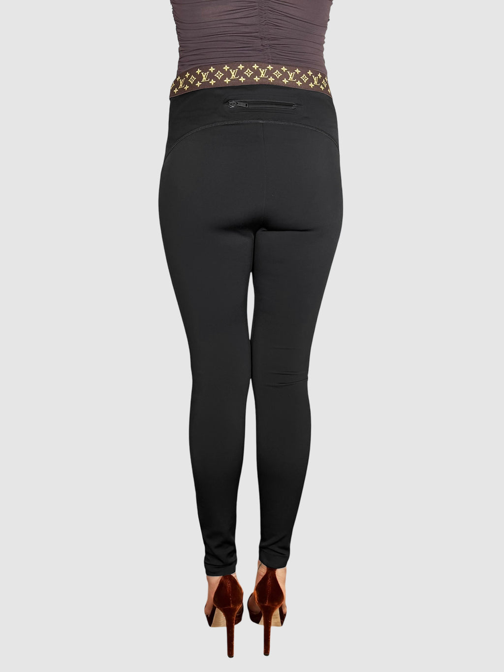 Monogram Belt Leggings