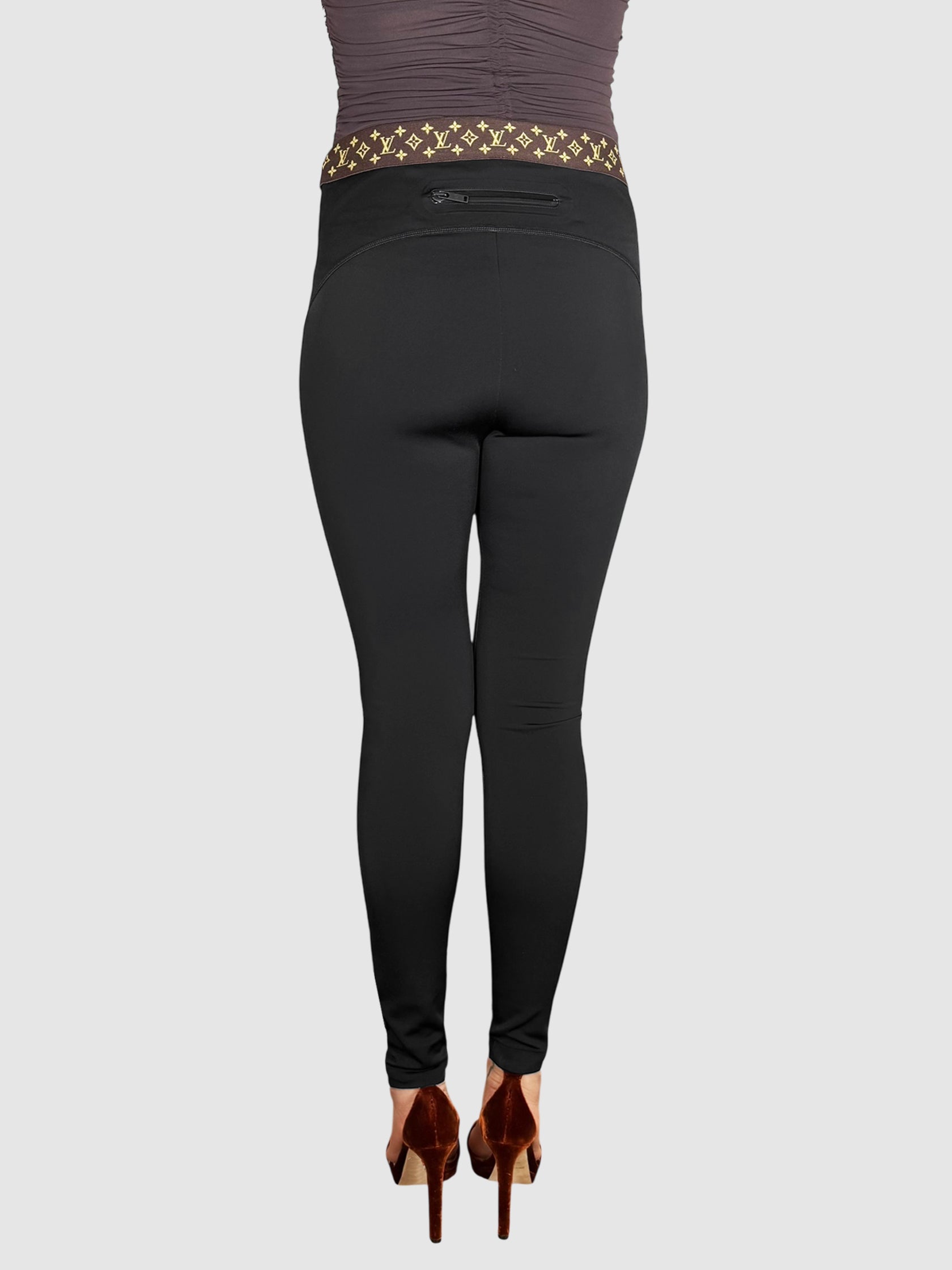 Monogram Belt Leggings