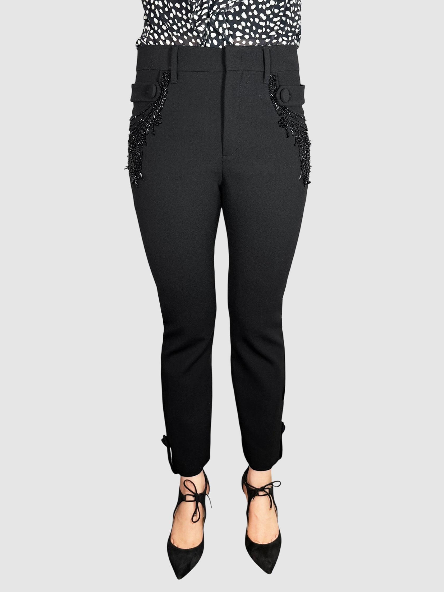 Embroidered Dress Pants