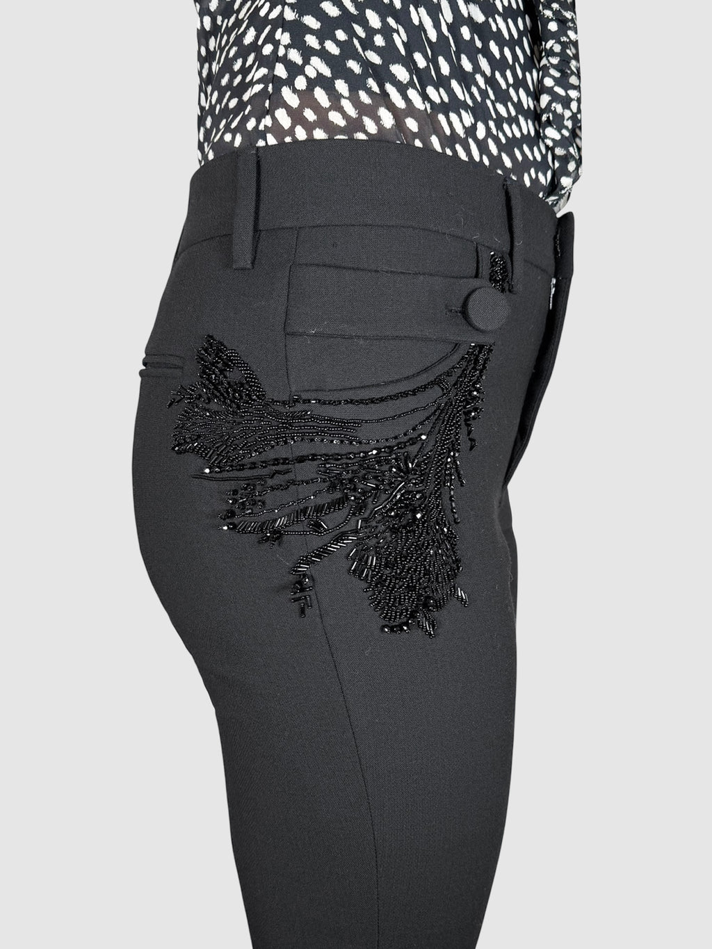 Embroidered Dress Pants