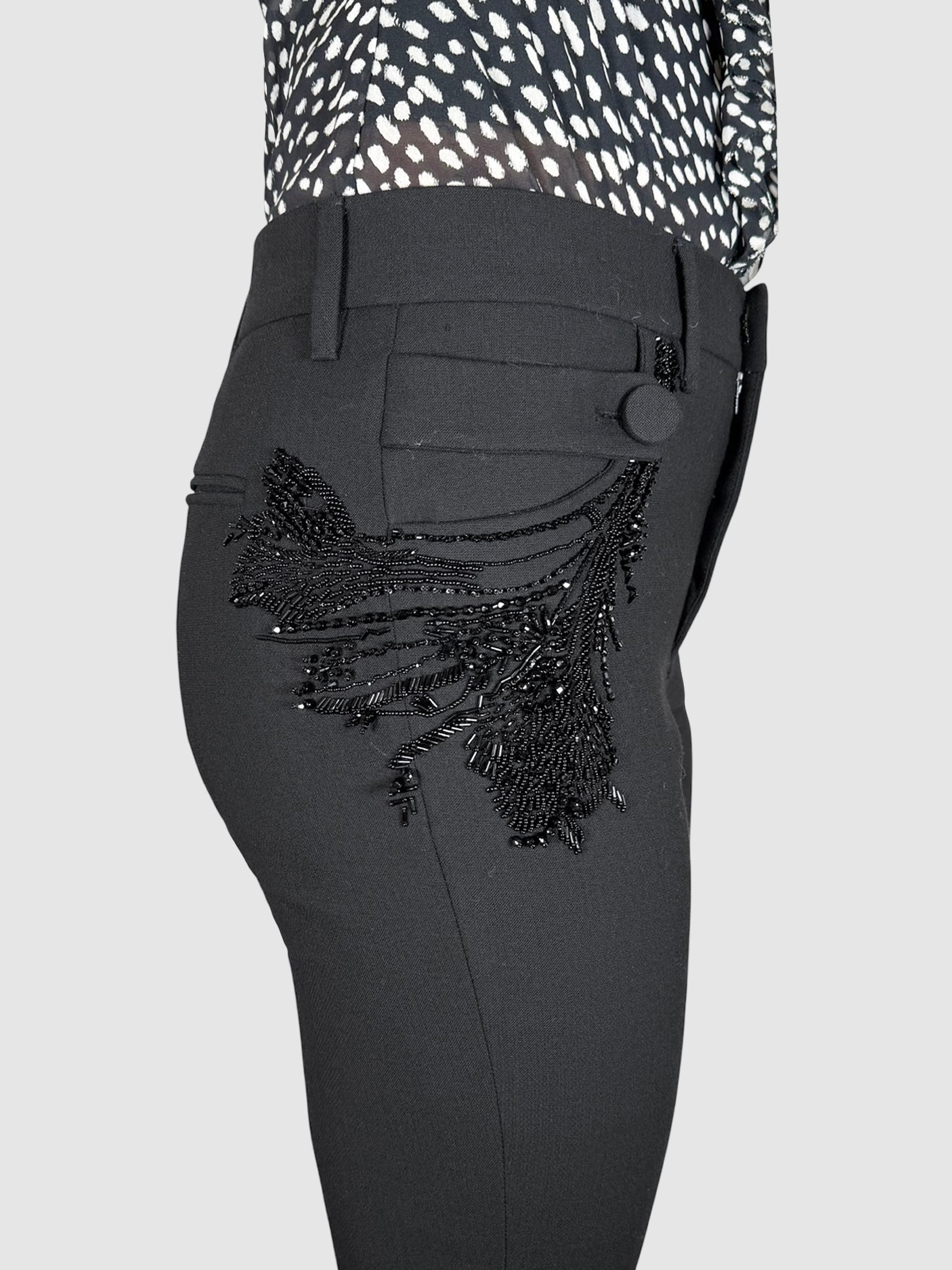 Embroidered Dress Pants