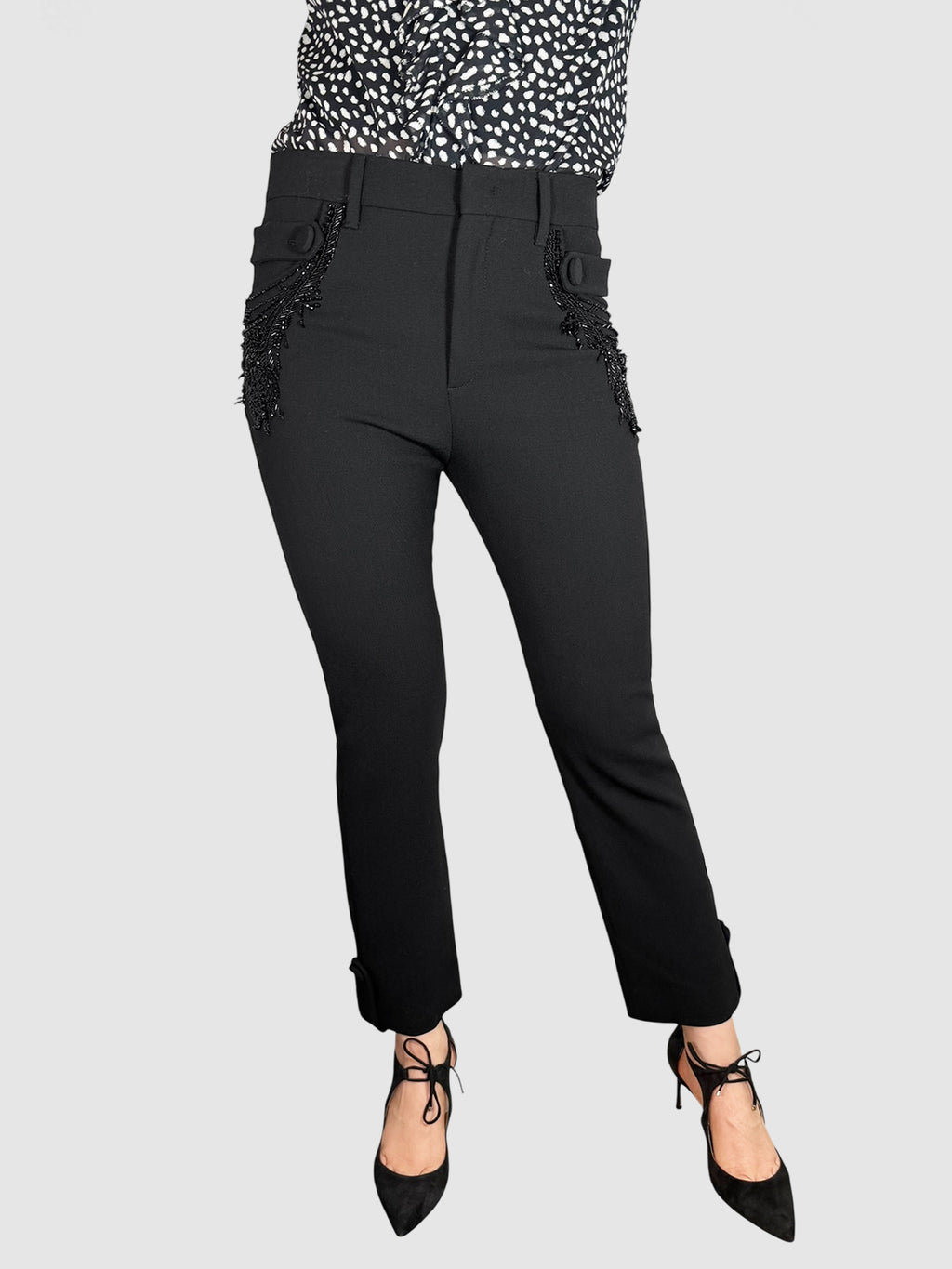 Embroidered Dress Pants