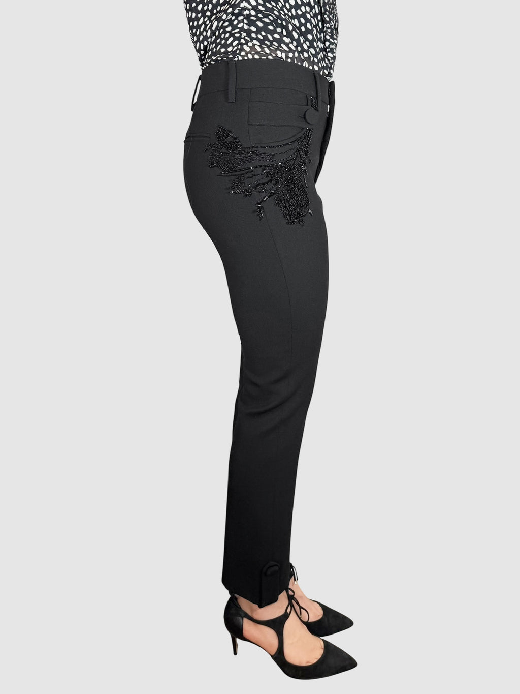 Embroidered Dress Pants