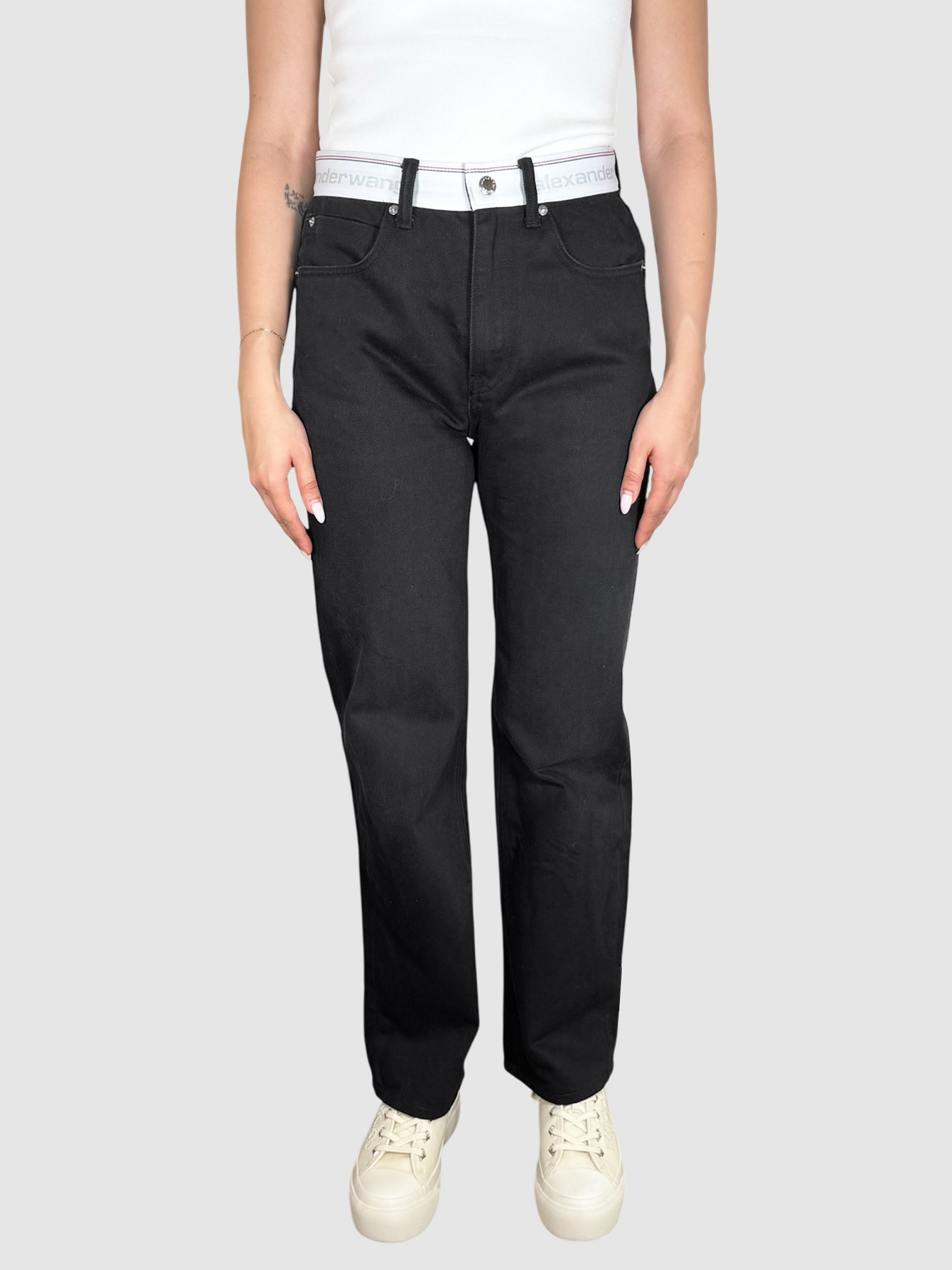 Logo Waistband Jeans