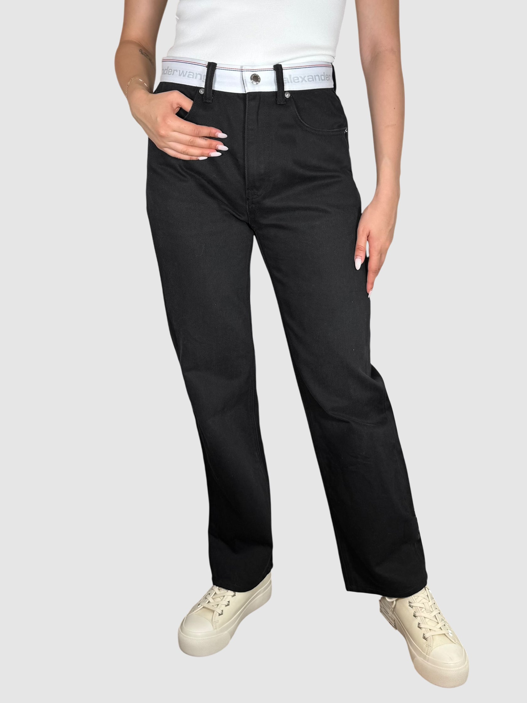 Logo Waistband Jeans