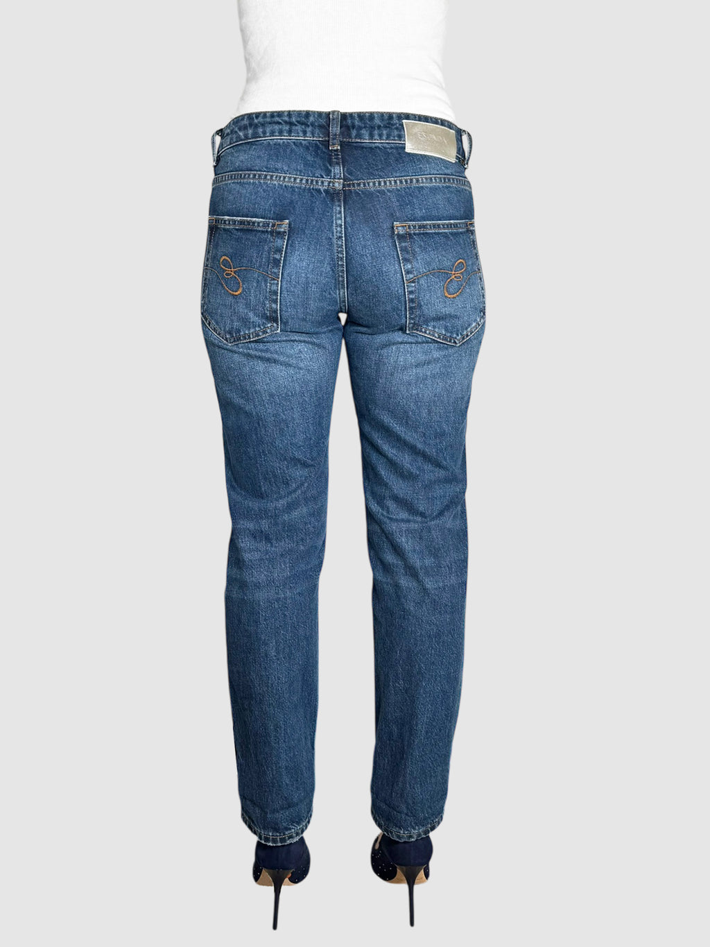 Dragonfly Print Jeans