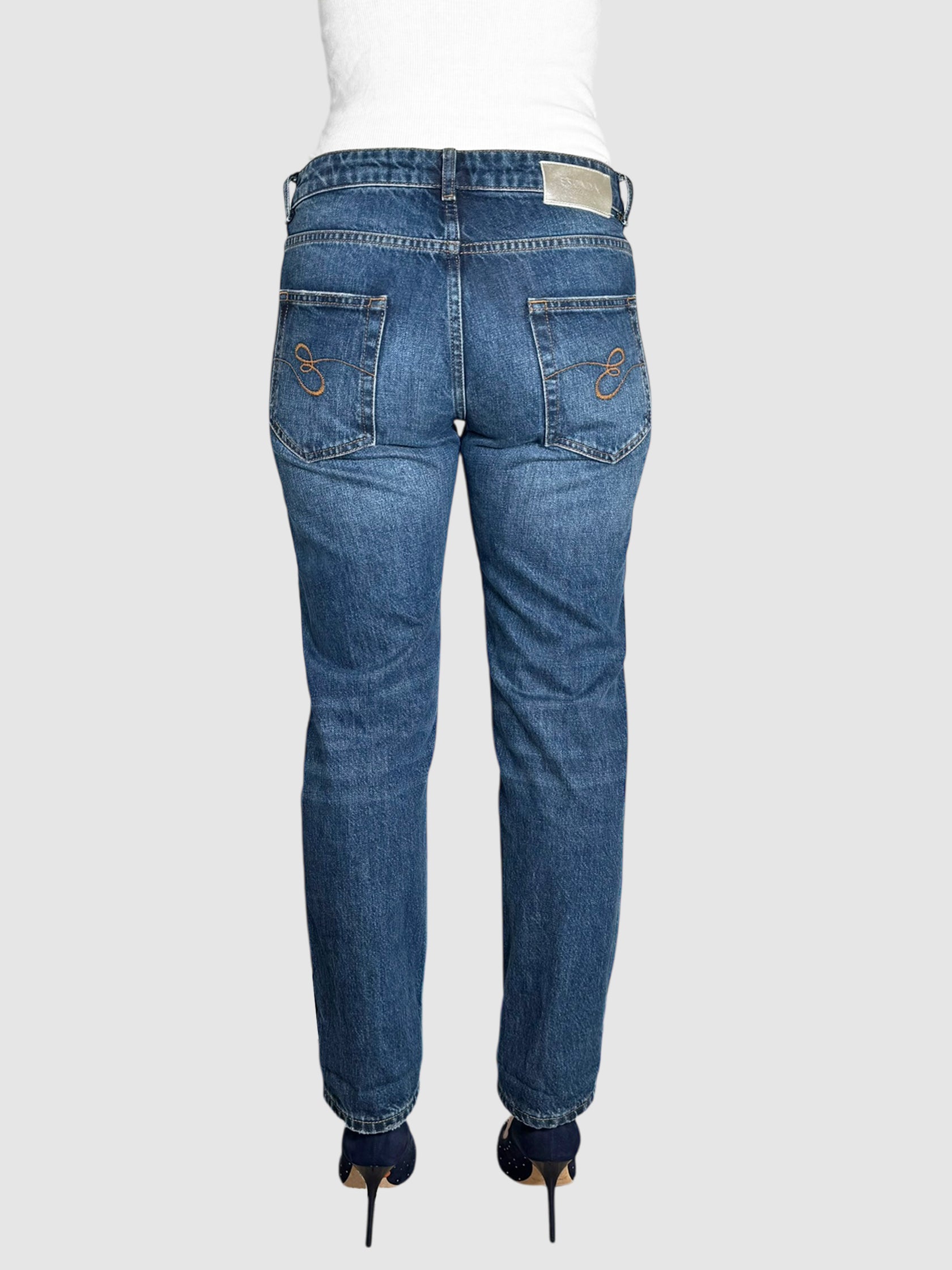 Dragonfly Print Jeans
