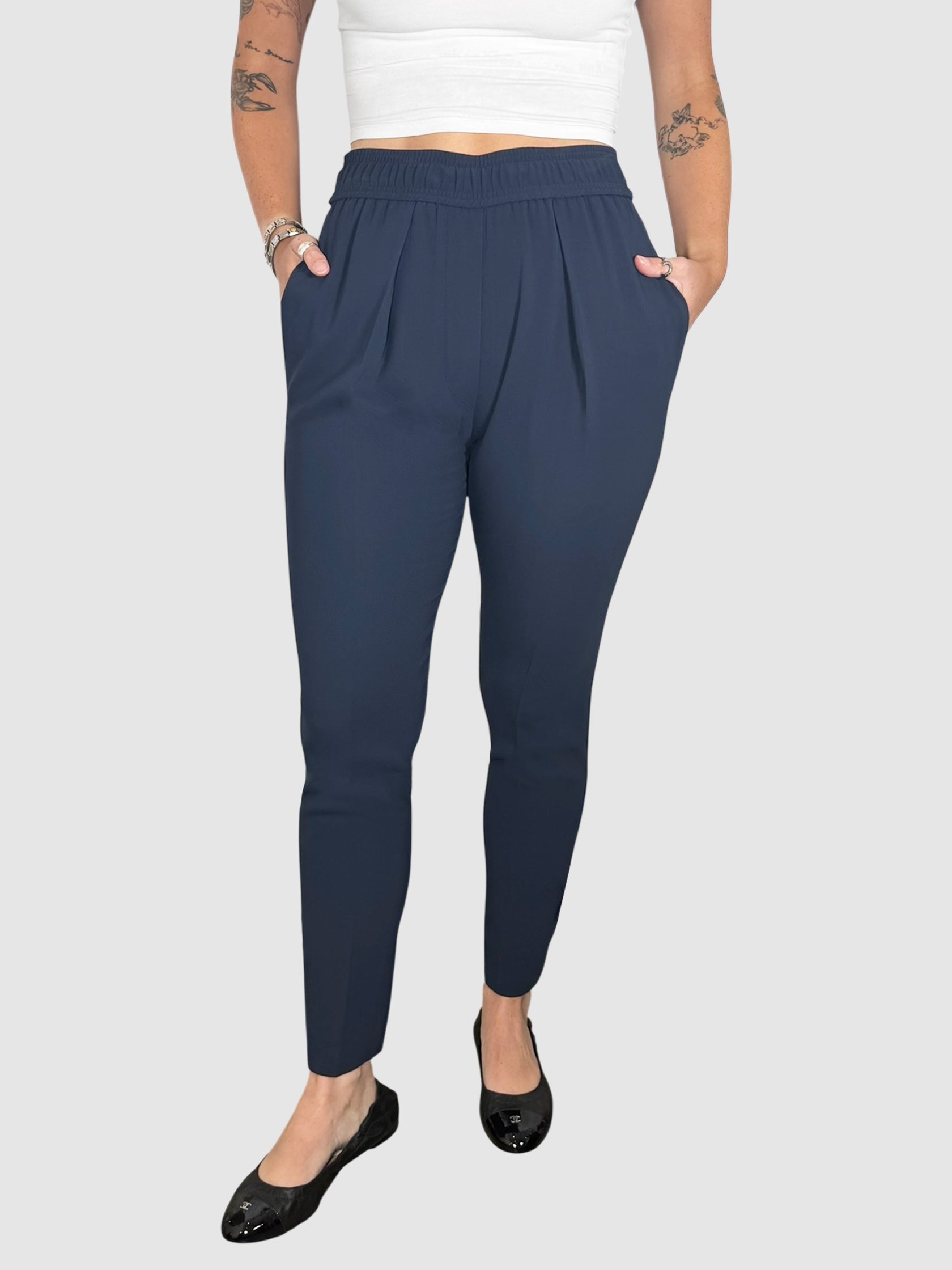 Pleated Elasticized Pants