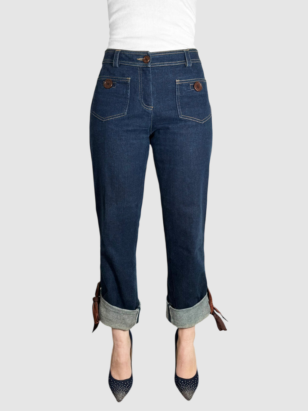 2005 Leather Trim Jeans
