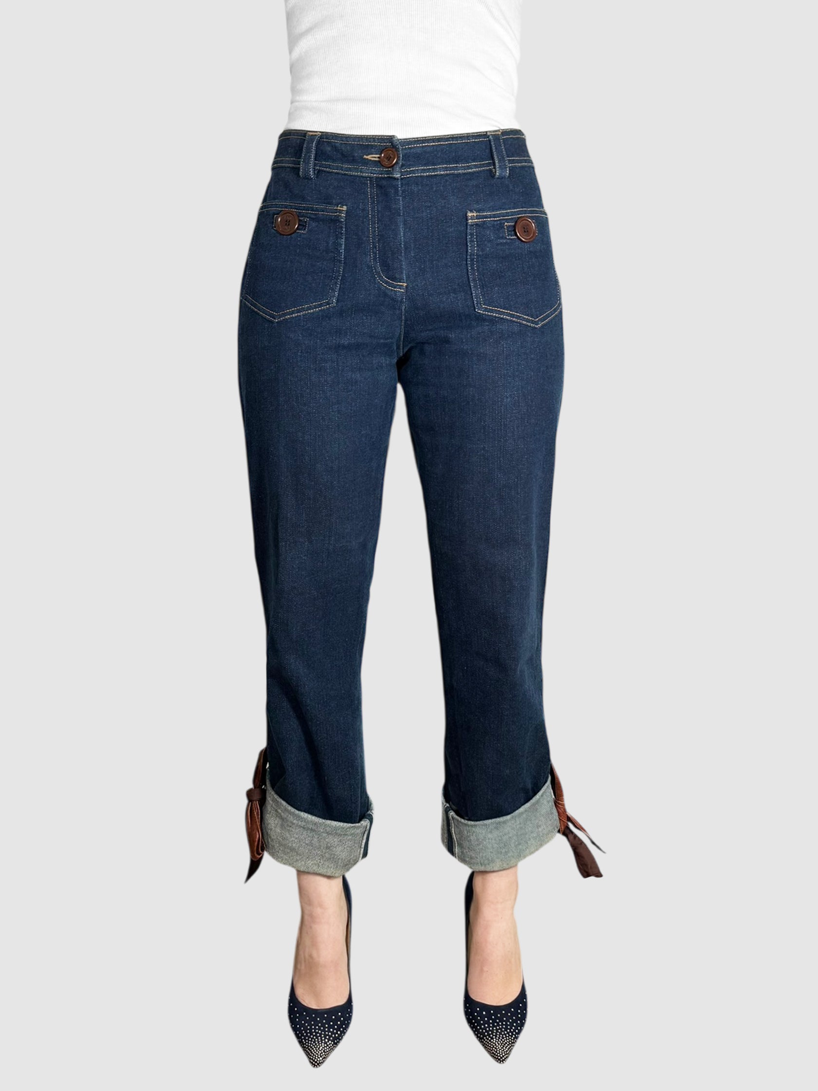 2005 Leather Trim Jeans
