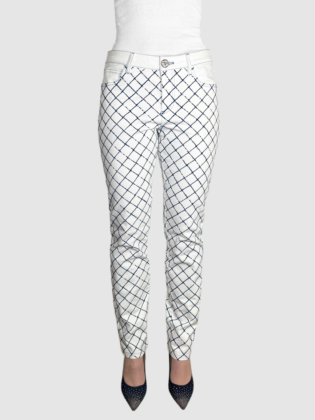 Check Print Pants
