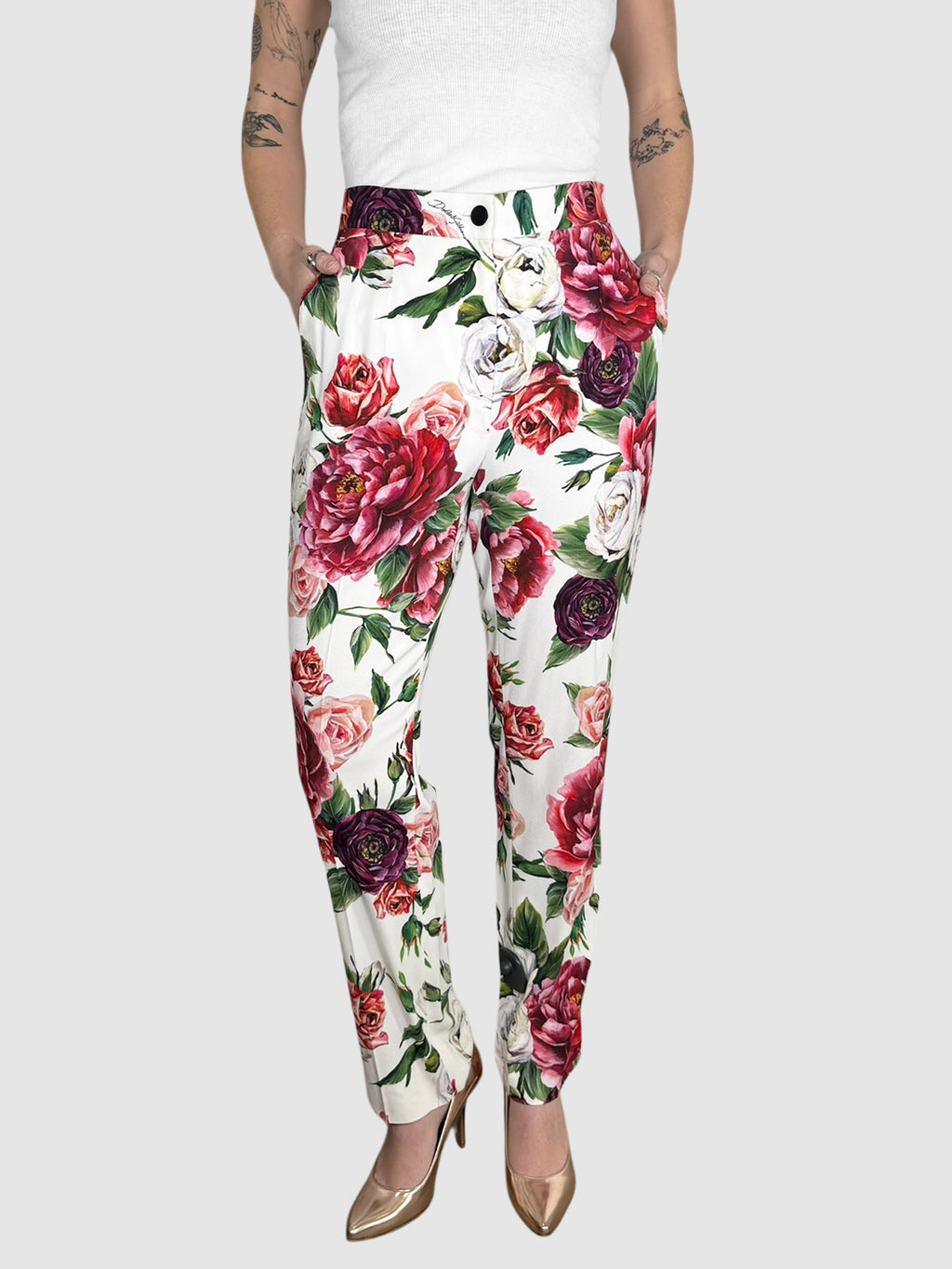 Floral Print Pants