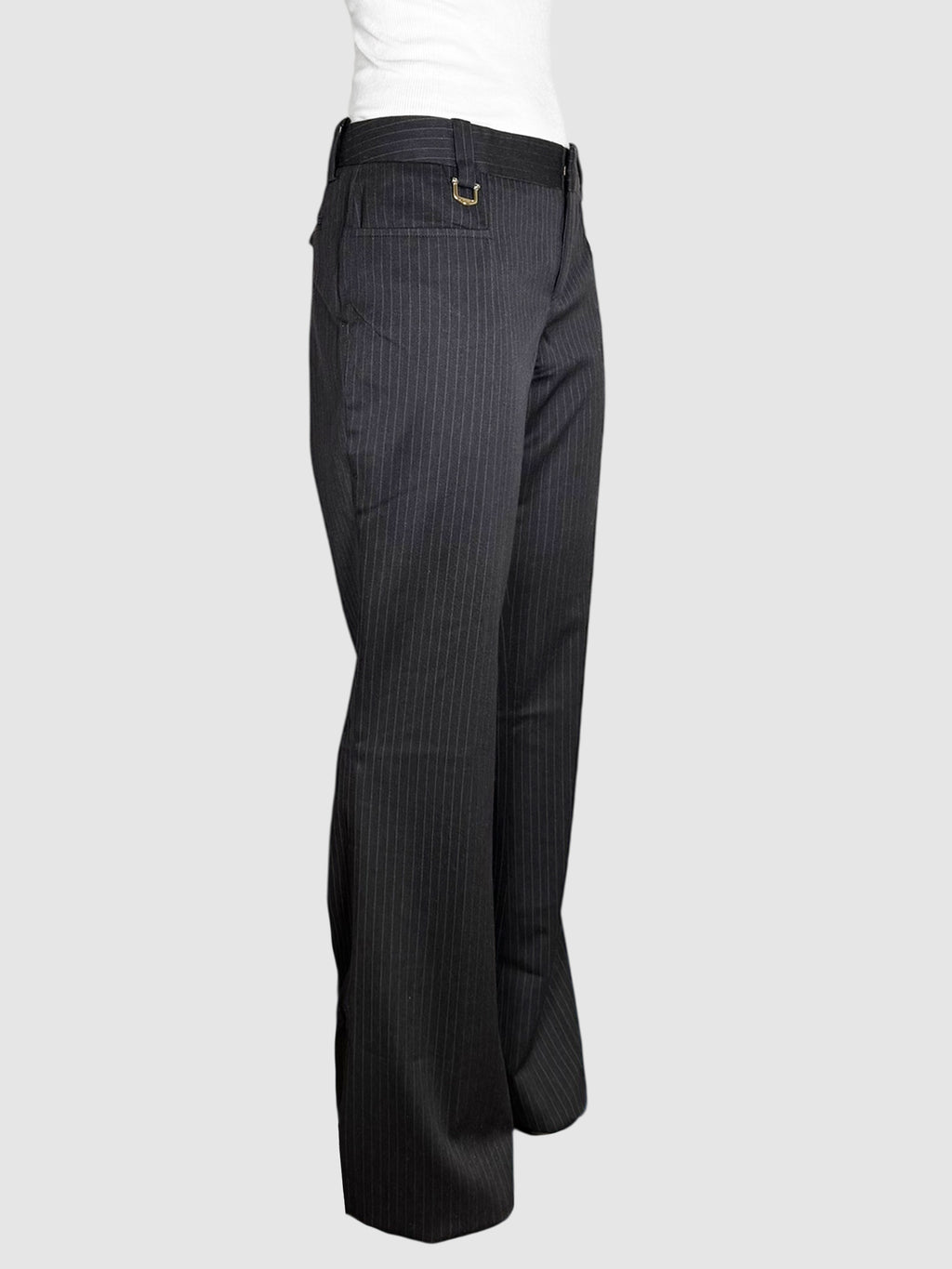 Pinstripe Horsebit Pants