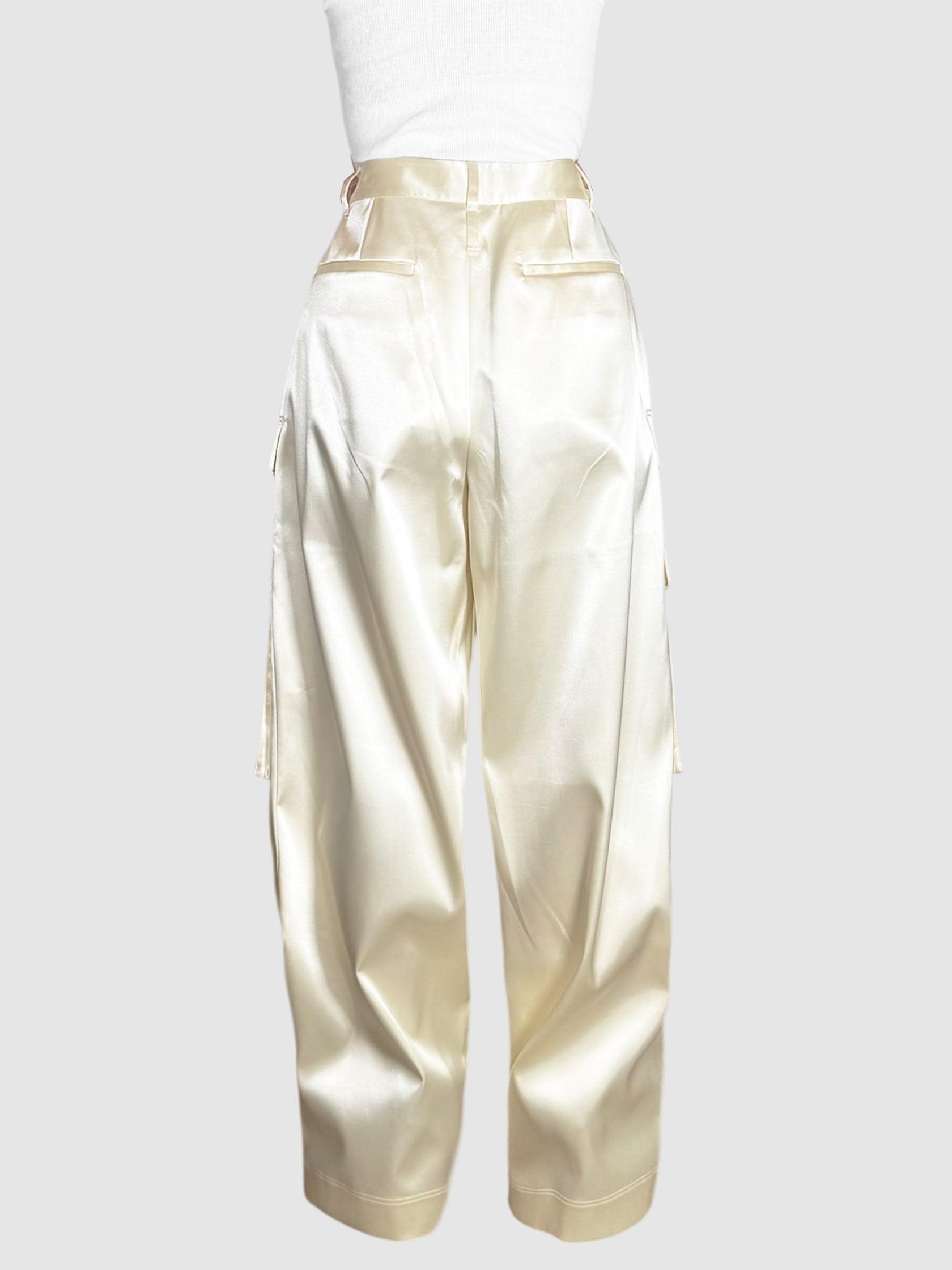 Satin Cargo Pants