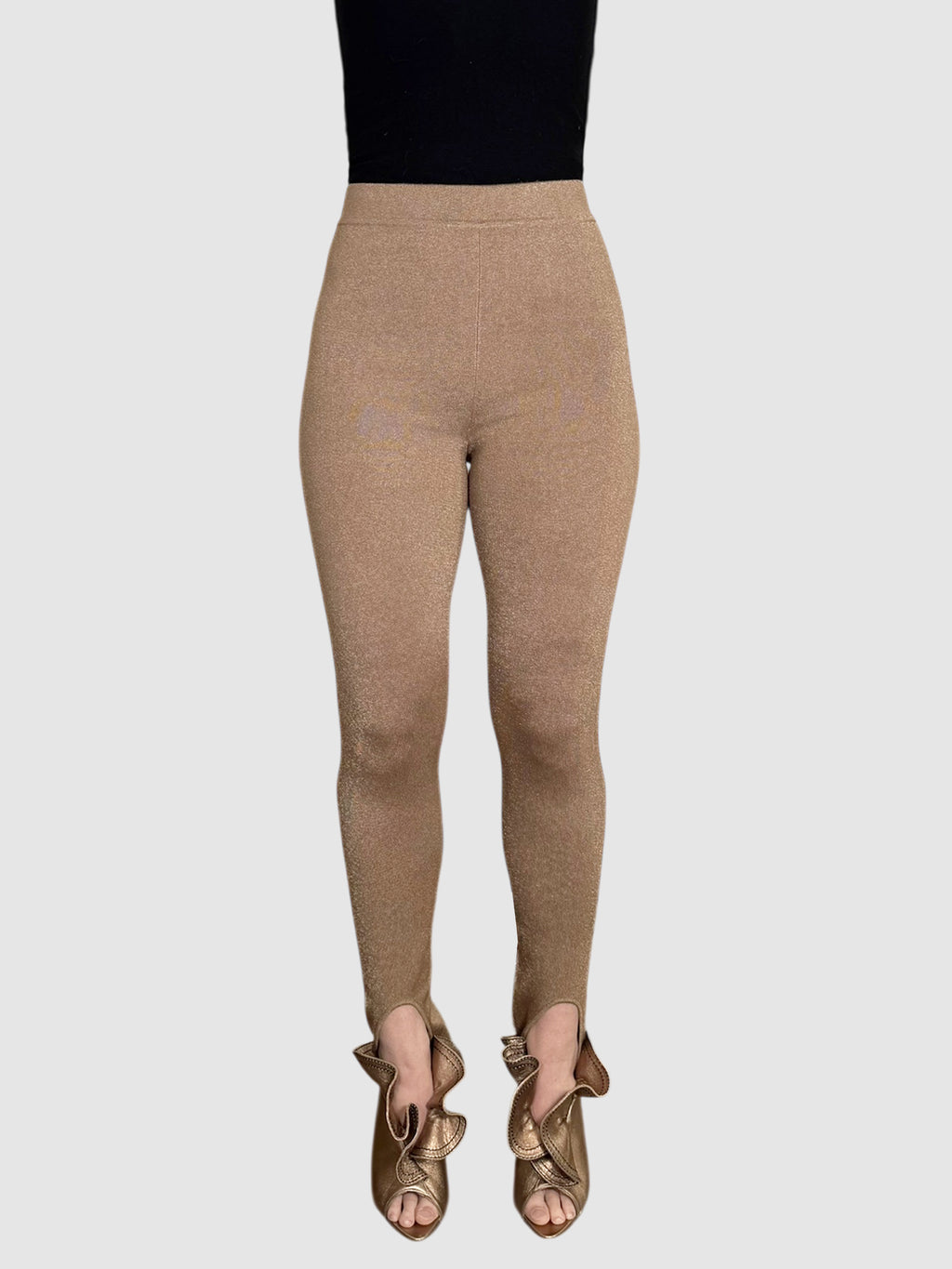 Metallic Stirrup Leggings