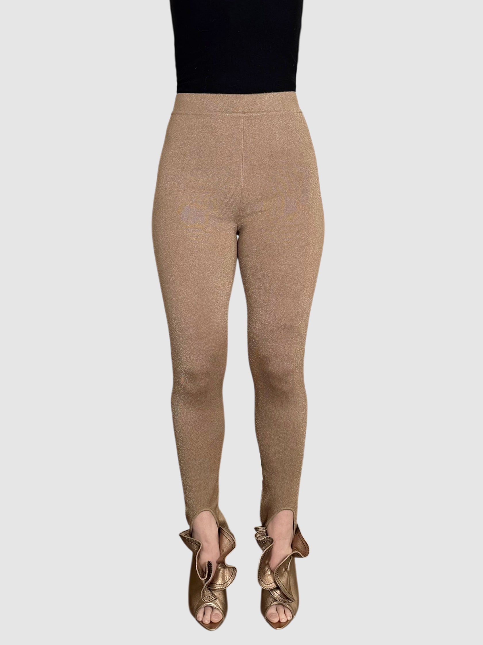 Metallic Stirrup Leggings