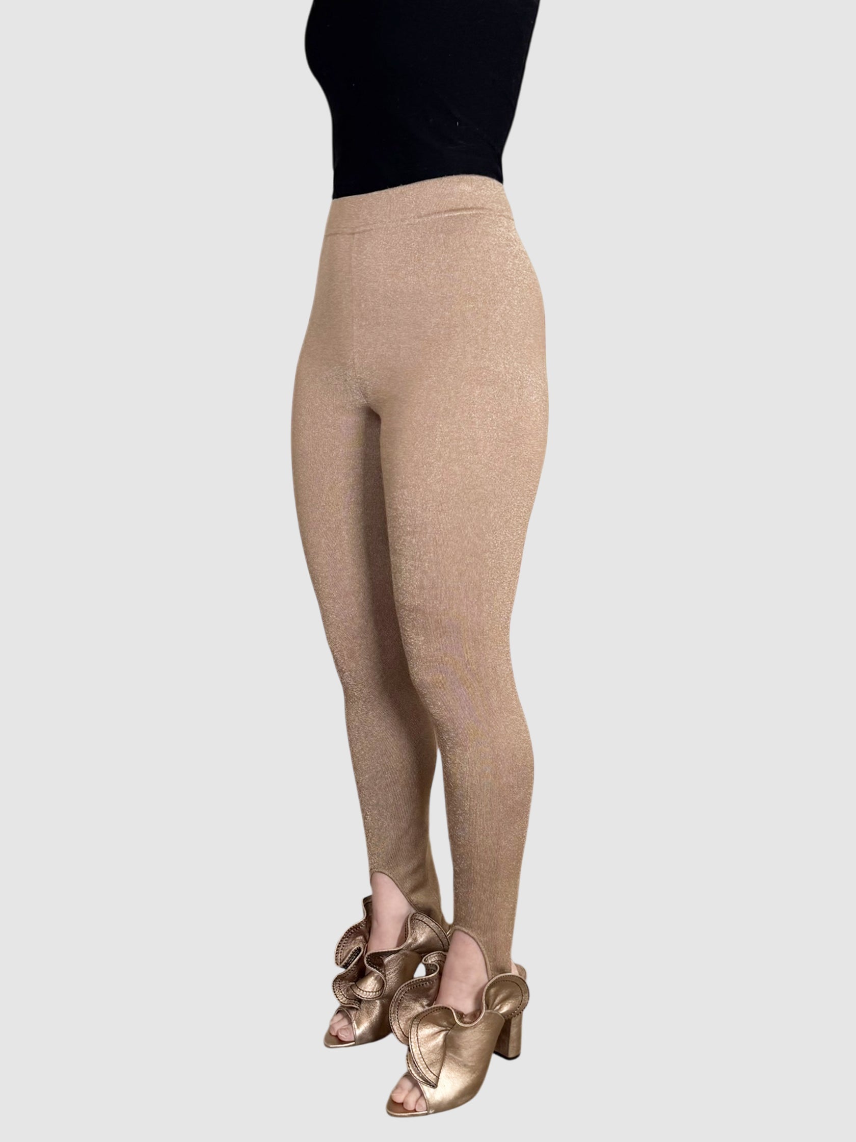 Metallic Stirrup Leggings