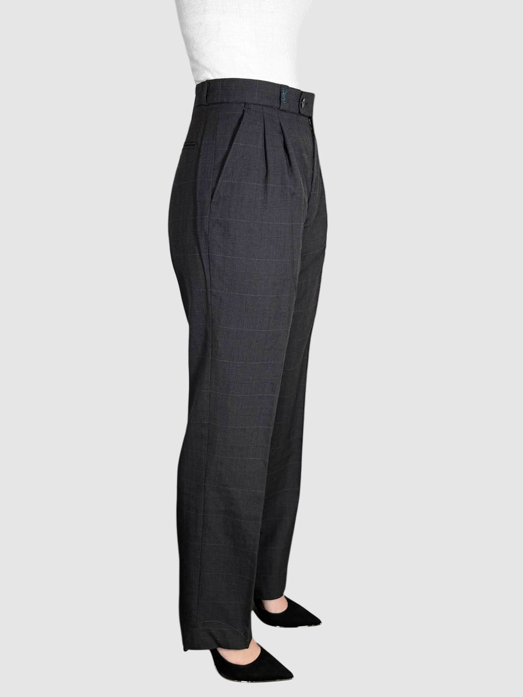 Plaid Print Pants