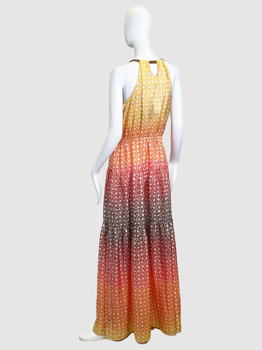 Printed Ombre Maxi Dress - Size 8
