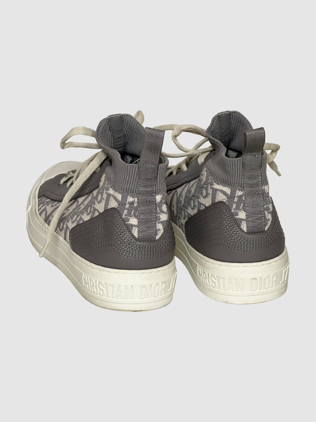 Christian Dior Monogram High Top Sneakers - Size 39