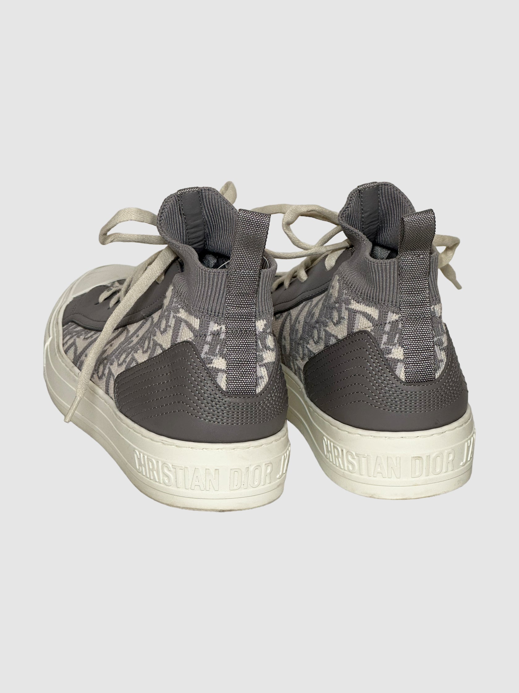 Christian Dior Monogram High Top Sneakers - Size 39