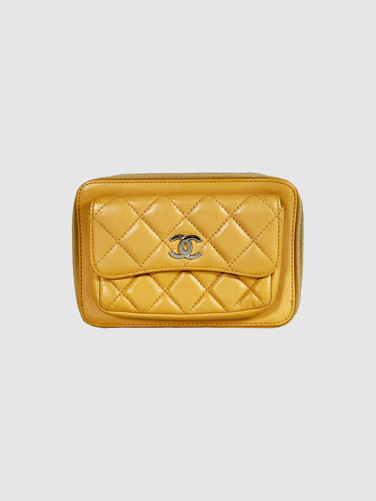 Chanel Mini Box Bag in Yellow Leather