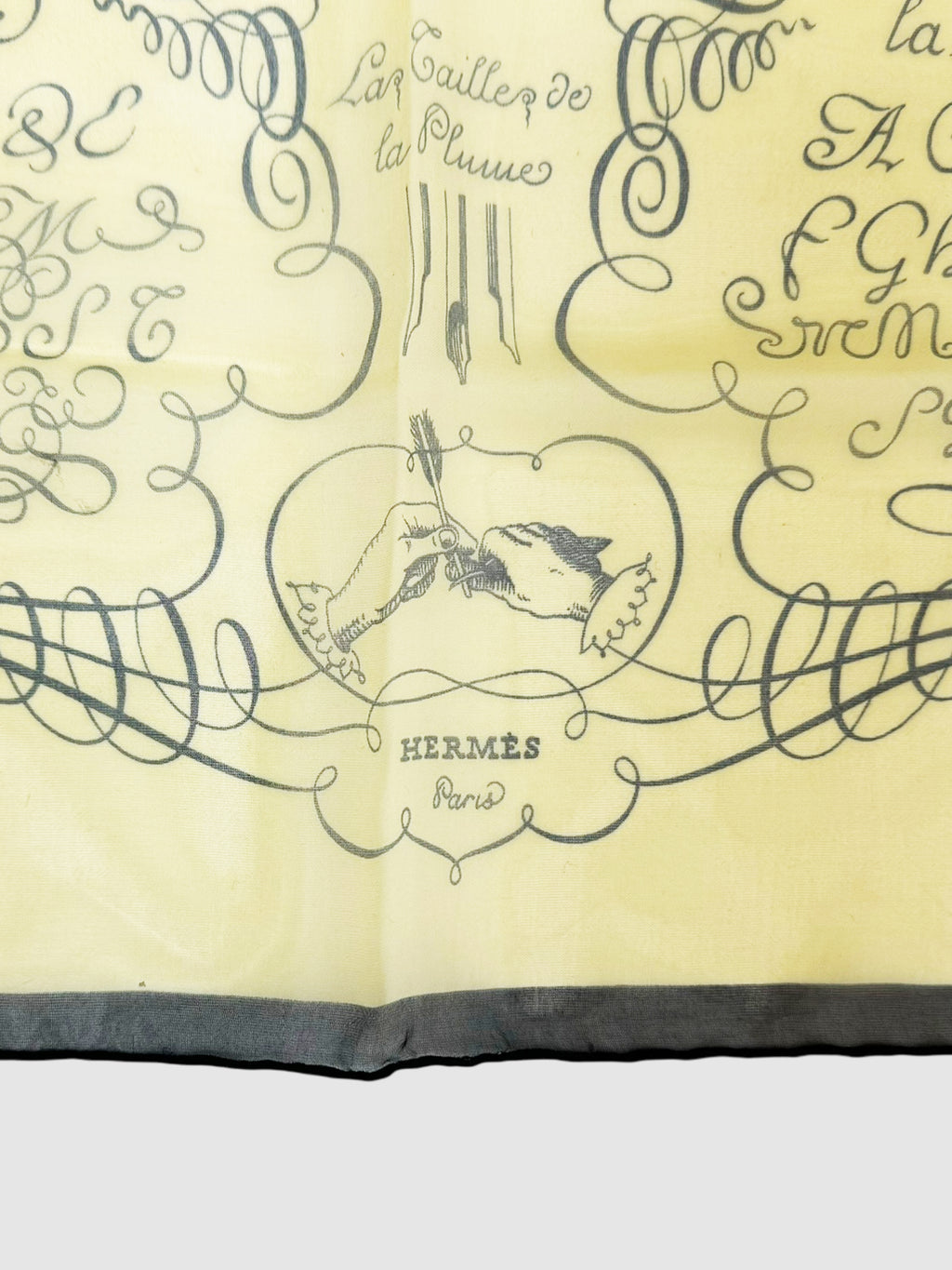 "L'art D'ecrire" Silk Pocket Square