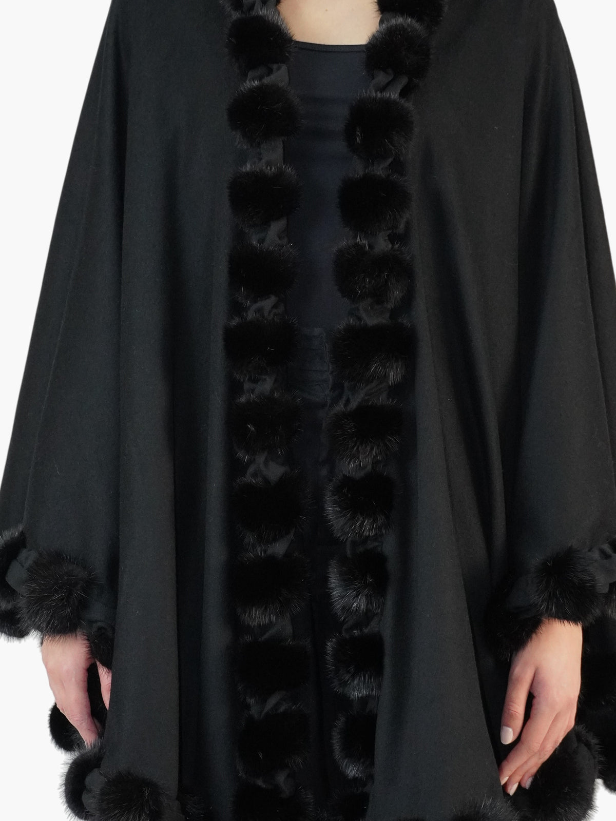Mink Pom Cape