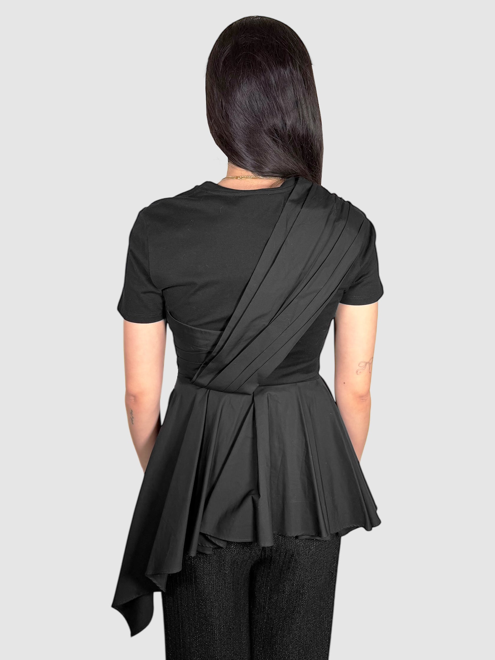 Asymmetrical Poplin Top