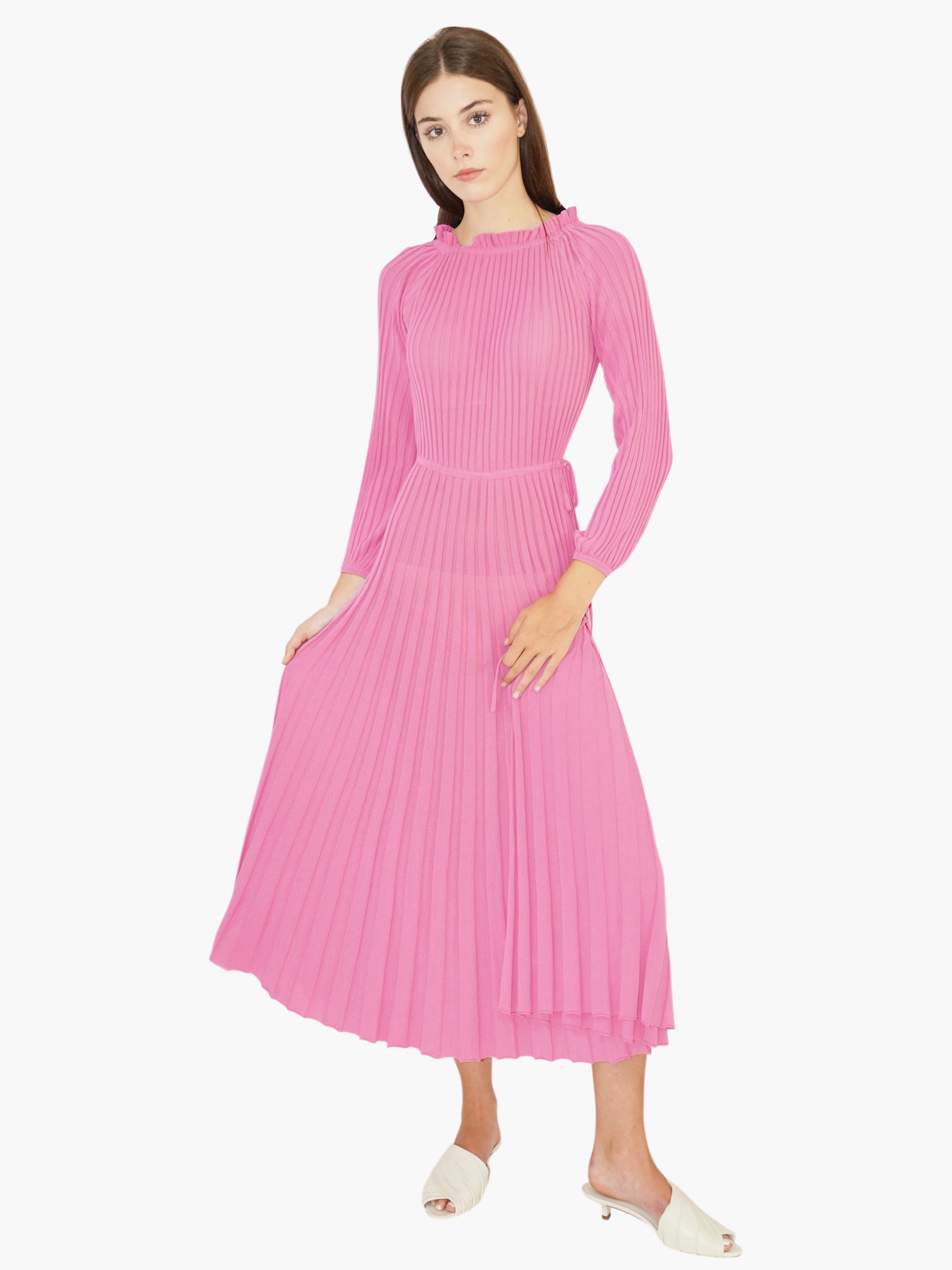 Pleated Maxi Dress