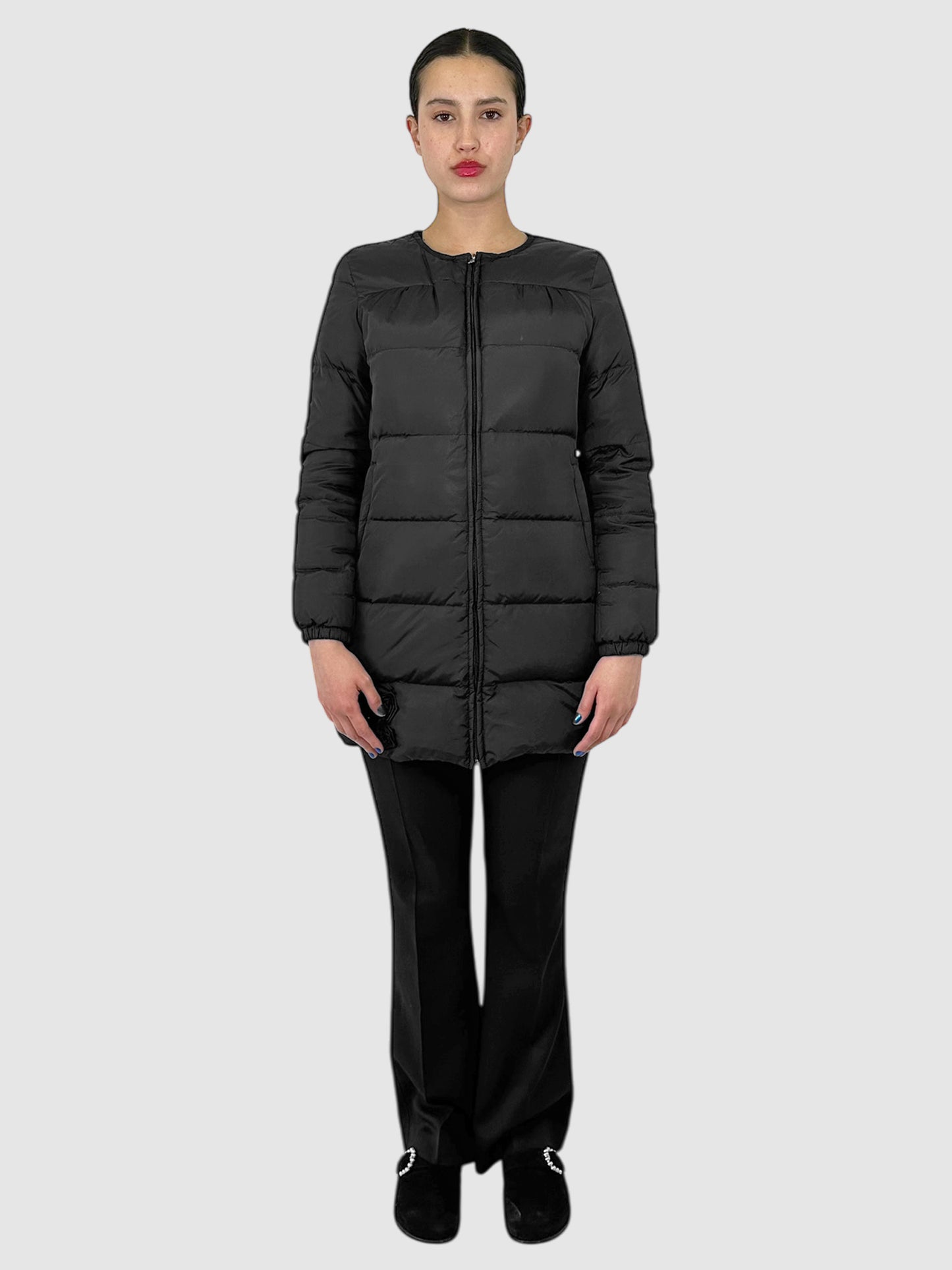 Quilted Down Puffer Jacket - Size S