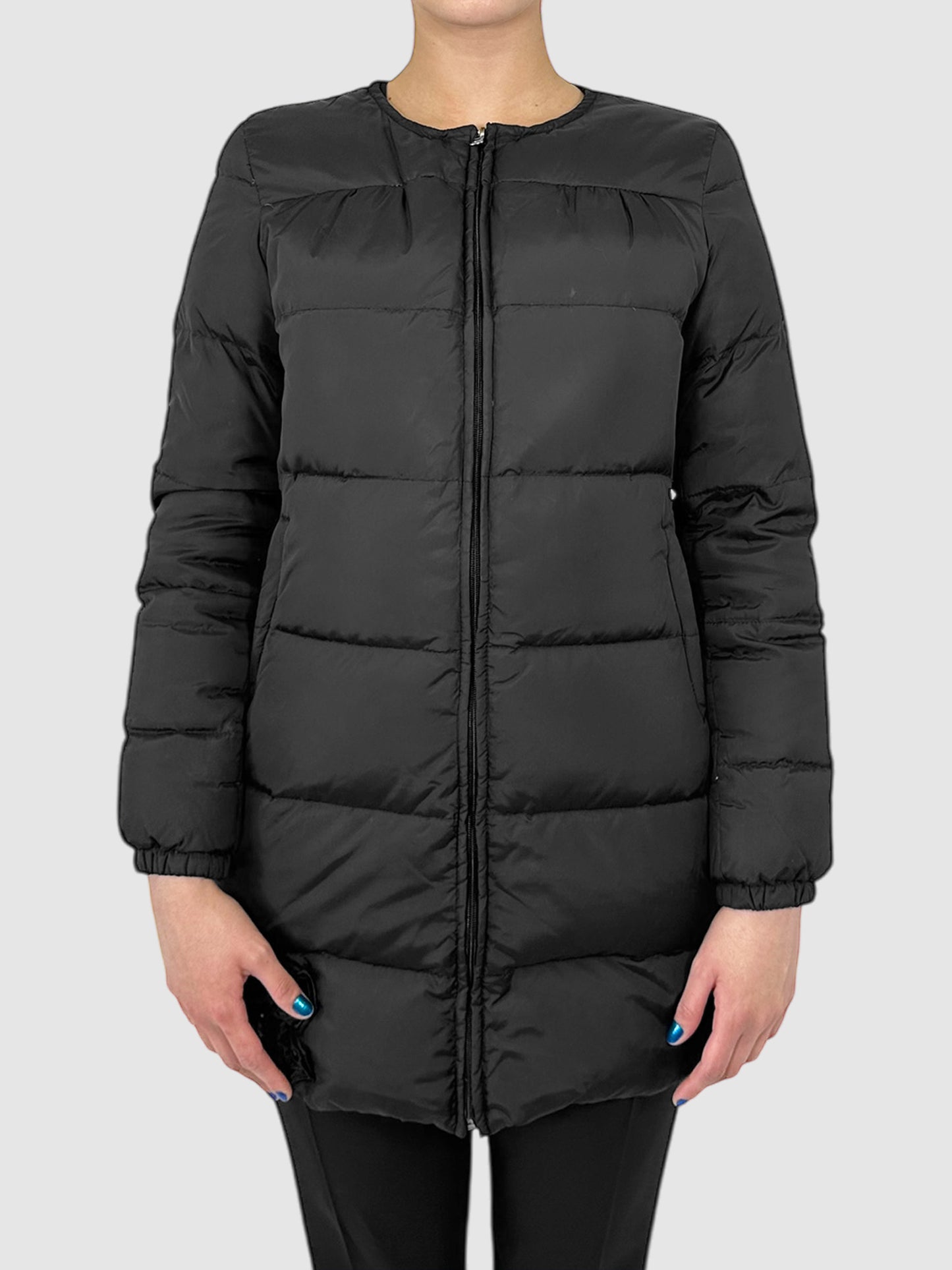 Quilted Down Puffer Jacket - Size S