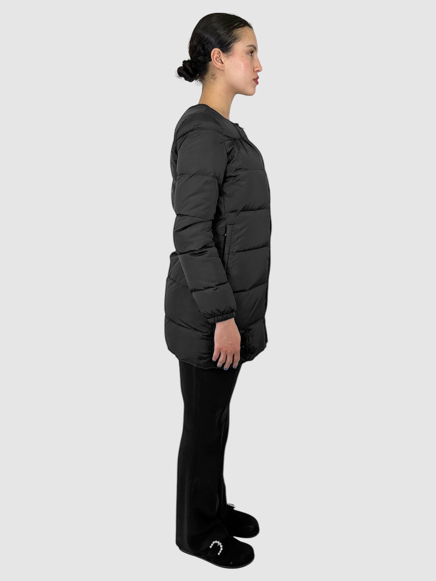 Quilted Down Puffer Jacket - Size S