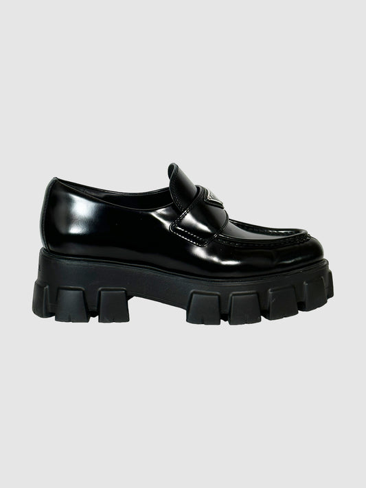 Prada Leather Chunky Loafers - Size 37.5